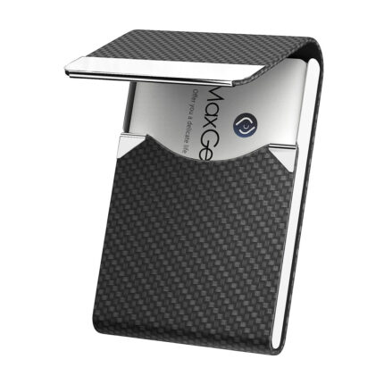 MaxGear Business Card Holder, PU Leather Business Card Case